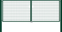 Hillfence | Eco dubbele poort | 180cm | Diepzwart RAL9005